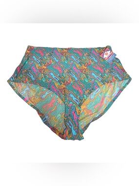 Cheek Boss Seamless Brief Panties Psychedelic Mushroom Print Size 3X NWT